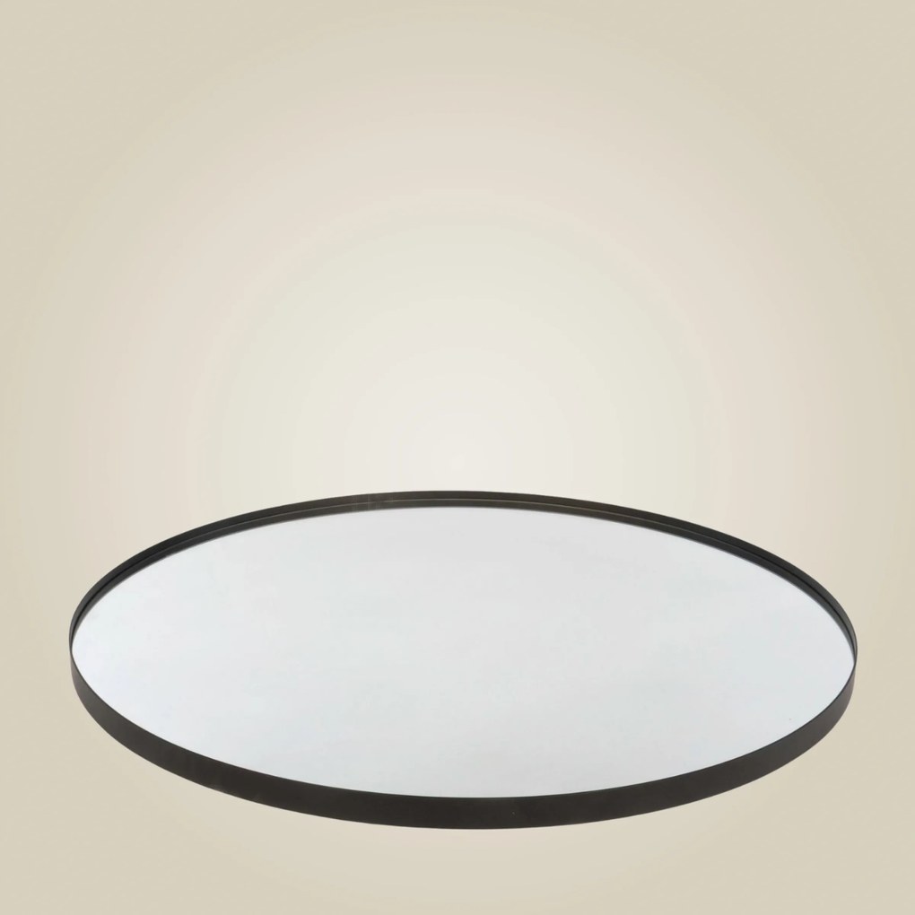 Lustro okrągłe NOOR, metalowa rama, Ø 80 cm