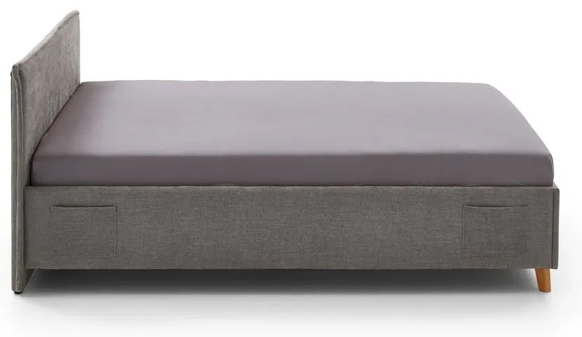 Szare łóżko dziecięce 140x200 cm Fun – Meise Möbel