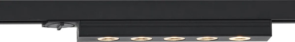 Modern Black Ceiling Lamp for 1-Phase Track System 5W 370 lm 3000K - Iconic Tsiri