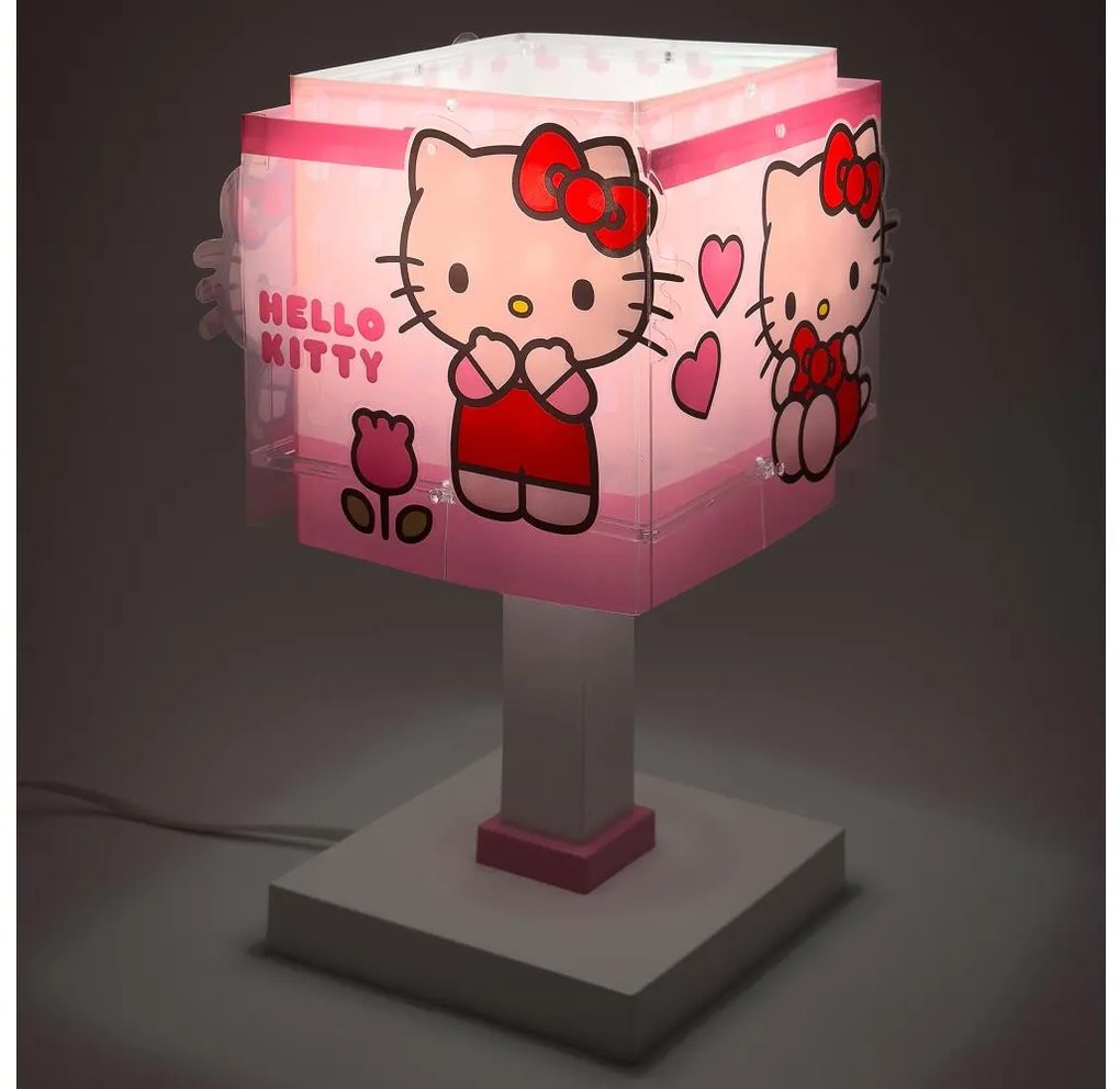 Dalber 73261 - Lampka dziecięca LED HELLO KITTY 1xG4/4W/230V różowa