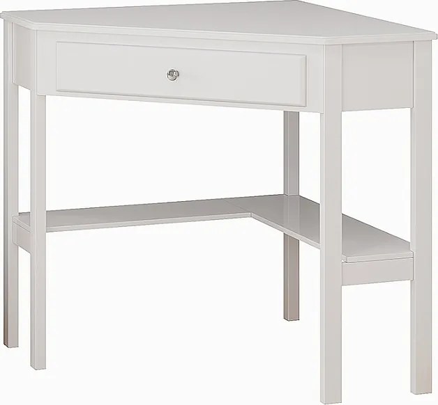 Narożna toaletka biały 75x71.6x76.8 velto