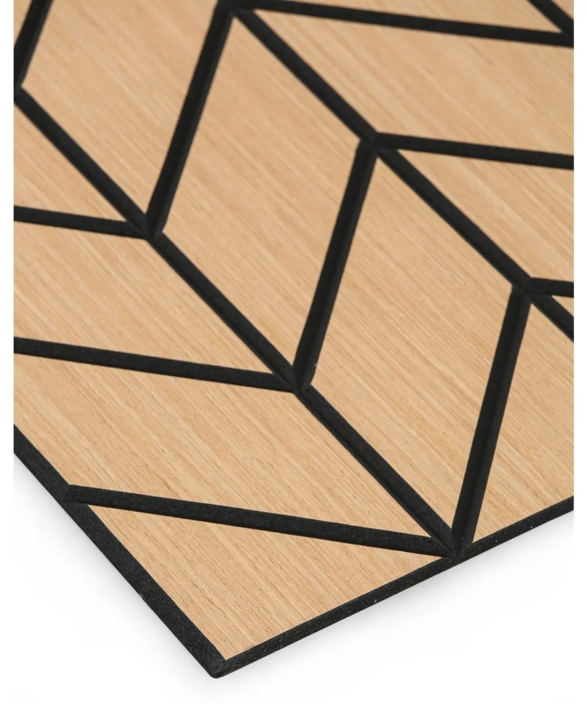 Panel akustyczny, 2400 x 600 mm, 5 szt., dąb Hamilton