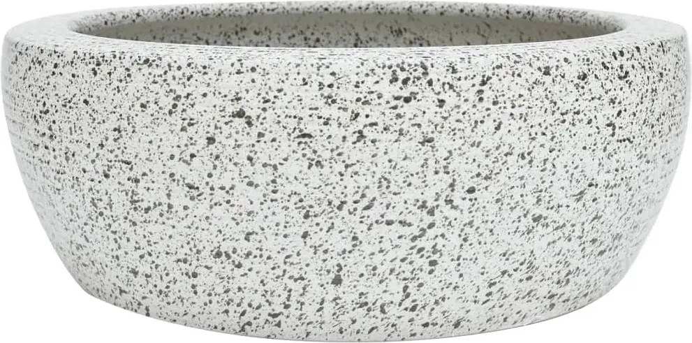 Szara okrągła umywalka ceramiczna D1-N47