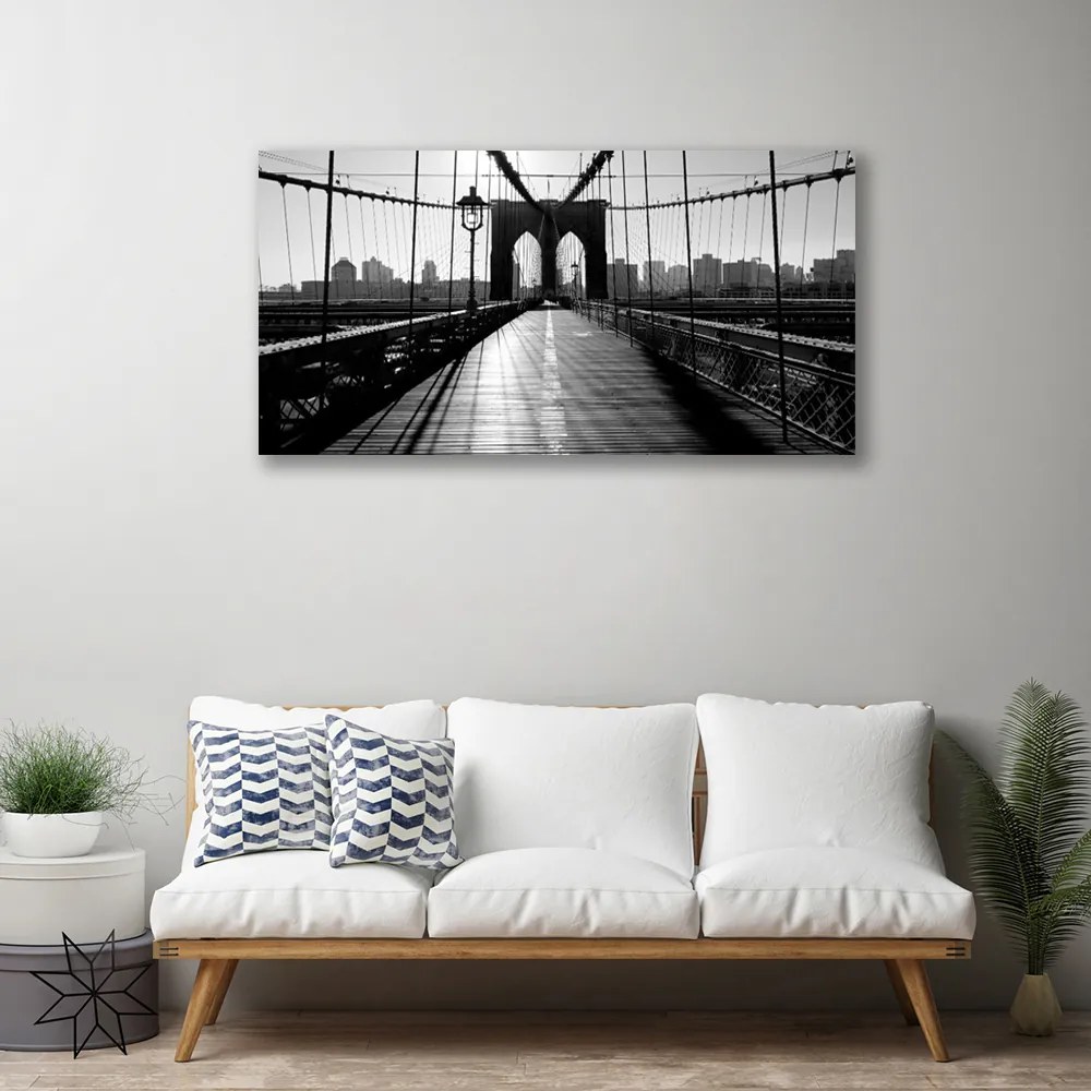 Duży obraz na płótnie Łukowa Konstrukcja Mostu