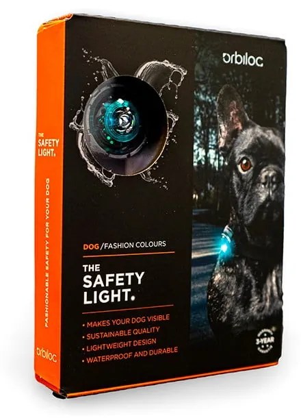 Lampka LED na obrożę Turquoise – Orbiloc