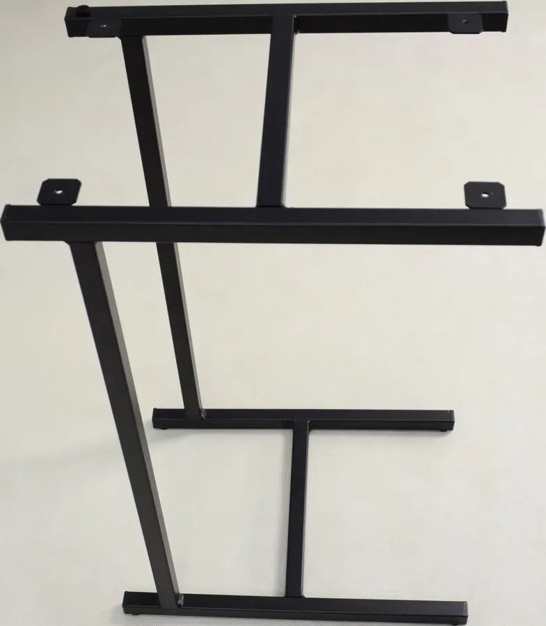 Industrialny Stolik Czarny Boczny + Dąb Artisan W8-A14