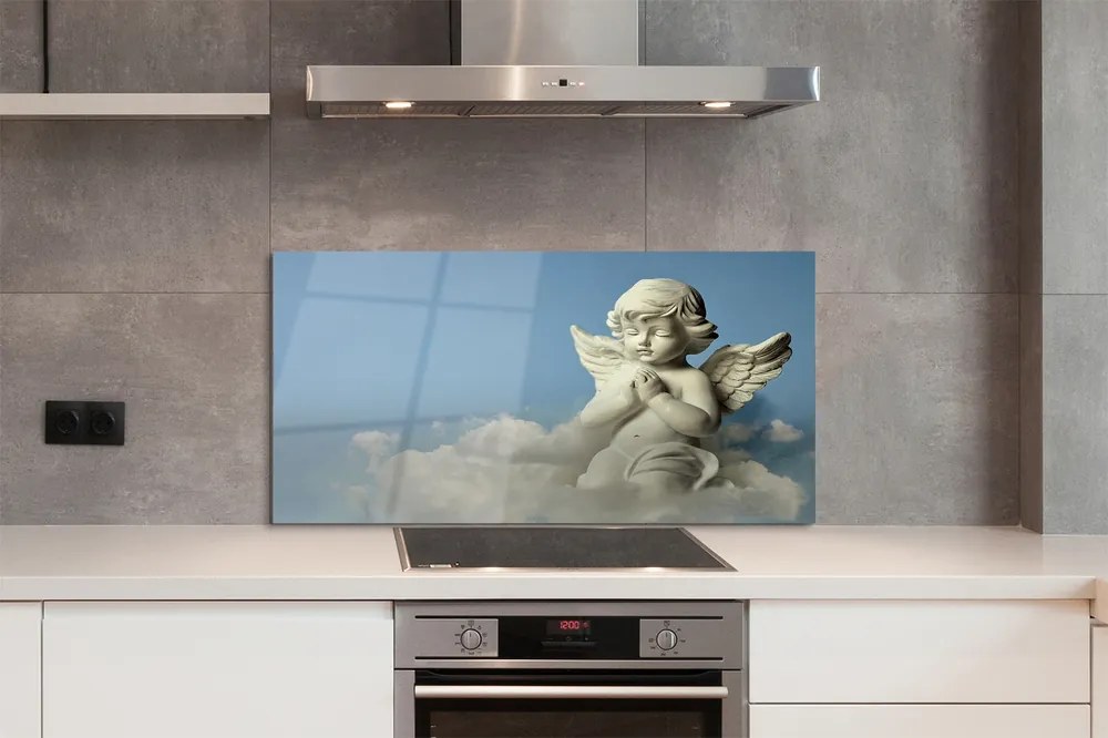 Szklany Panel Niebiański Anioł wśród Chmur