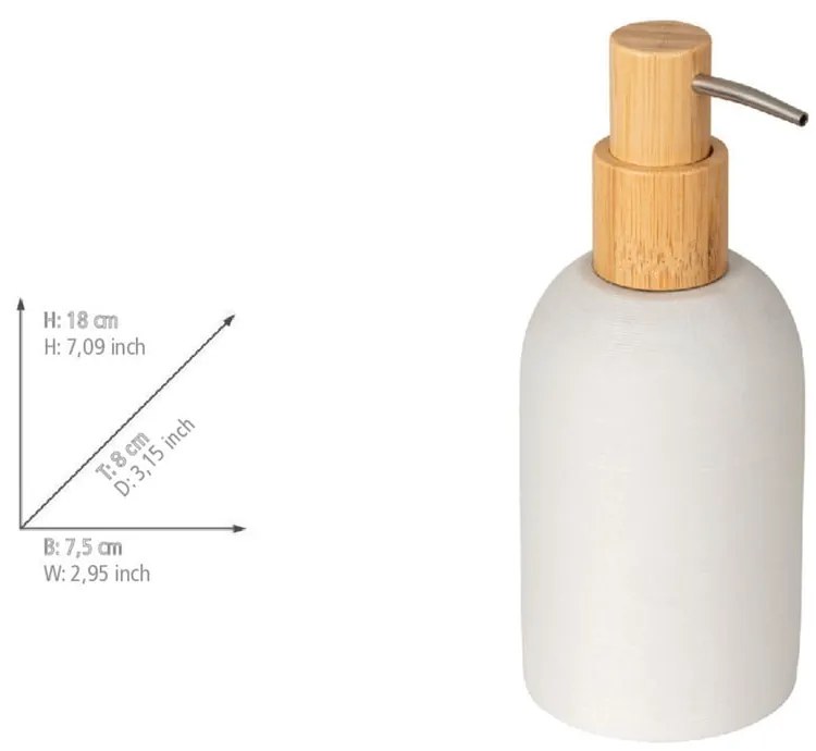 Biały dozownik do mydła z żywicy polimerowej 250 ml Altavalle – Wenko