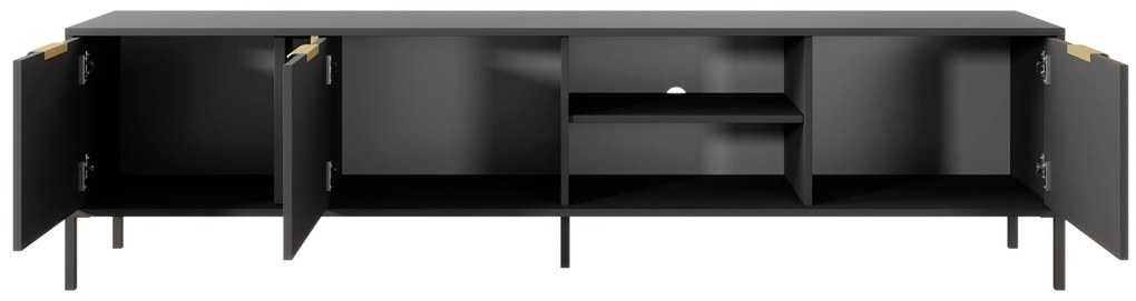 Antracytowa szafka RTV LARS 203 3D