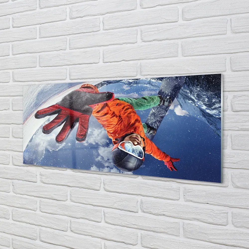 Panel nad Blat Kuchenny Snowboardzista w Akcji