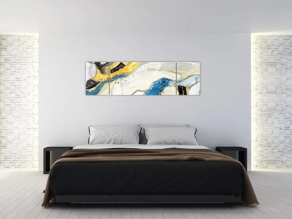 Obraz - Kolorowy marmur (170x50 cm)