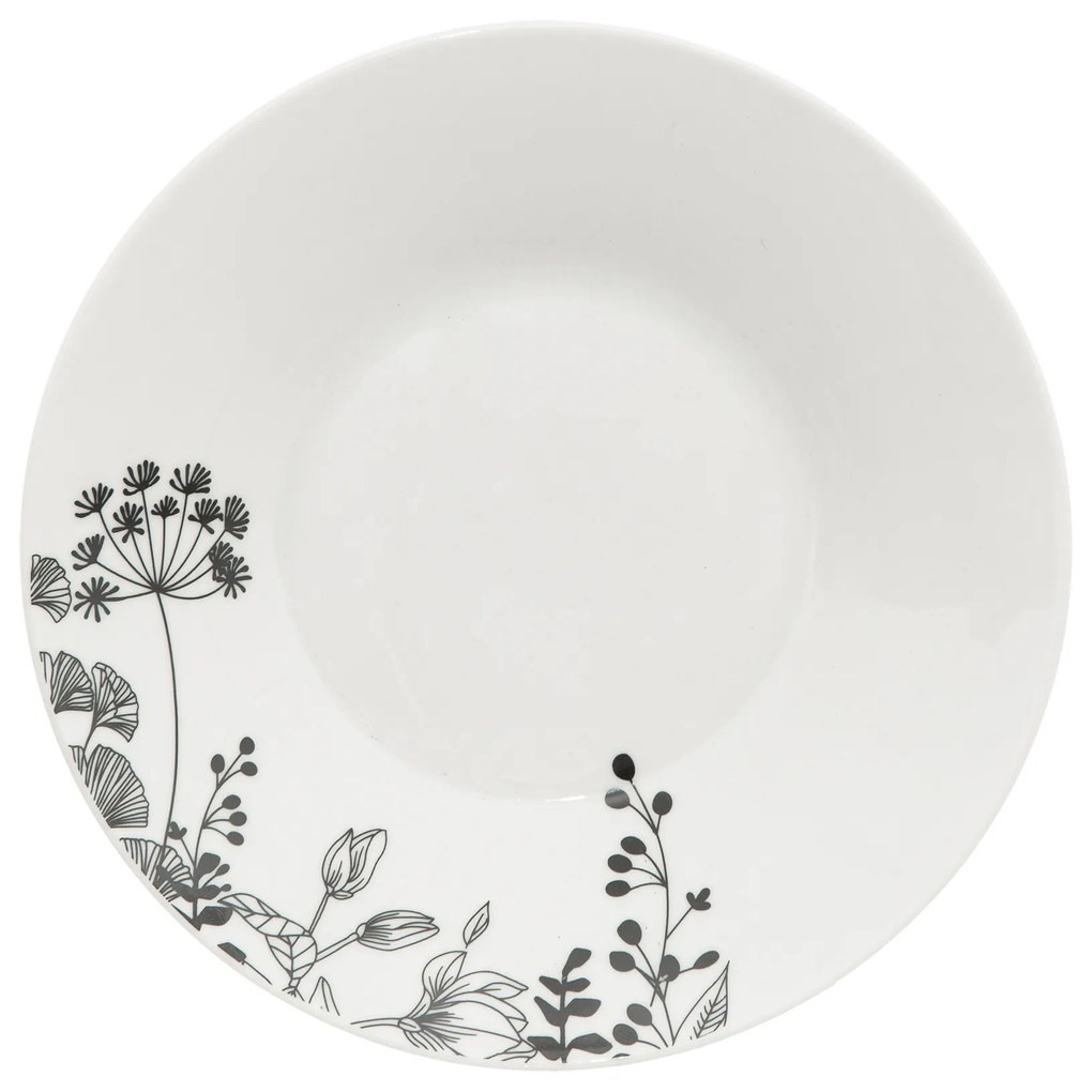 Porcelanowa zastawa dla 6 osób WHITE FLORAL, 18 elementów