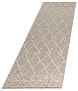 Dywan zewnętrzny sznurkowy Patara Boho beżowy 80 cm x 250 cm