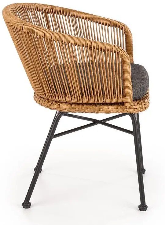 Krzesło rattanowe z poduszką L3-B41