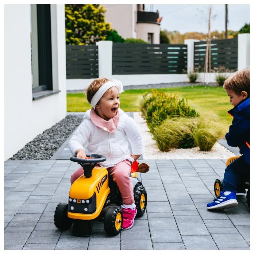 Falk traktorek jcb pomarańćzowy z przyczepką od 1 roku