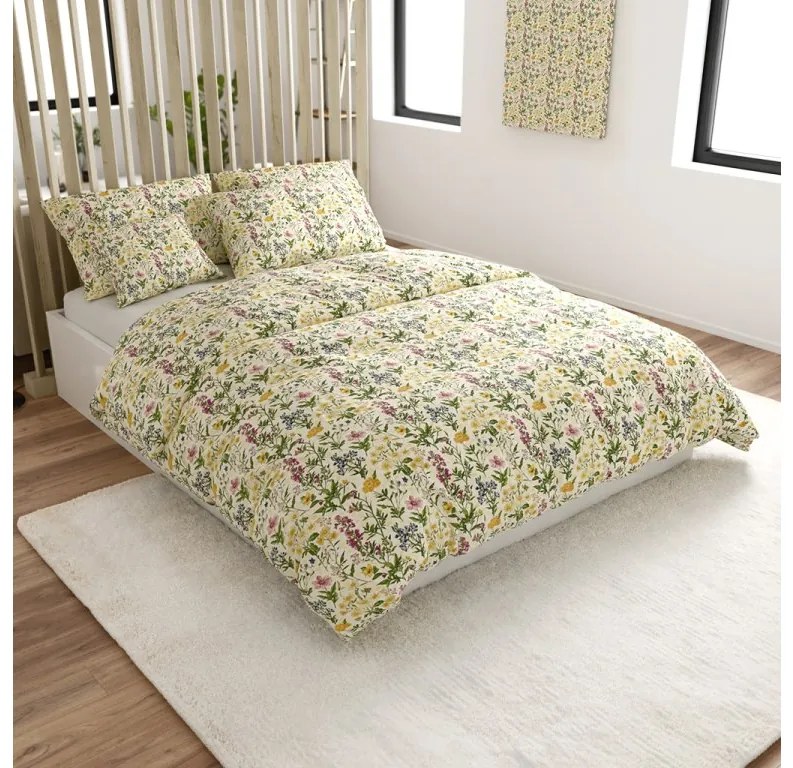 PrzytulneMieszkanie.pl PrzytulneMieszkanie.pl Krepa pościel HERBELLE kolorowa Rozmiar pościeli: 70 x 90 cm | 140 x 200 cm