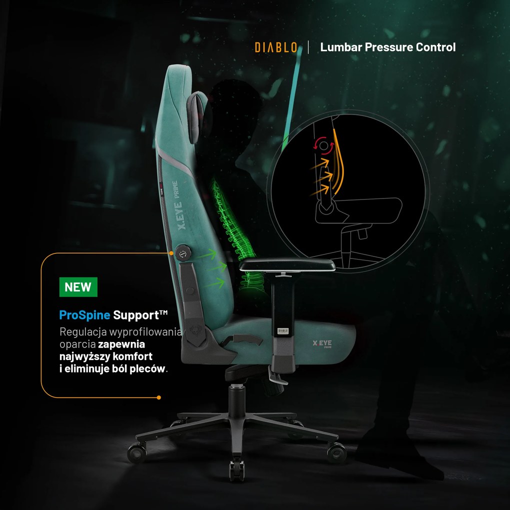 Fotel Diablo X.Eye Prime Mystic Mint Normal Size