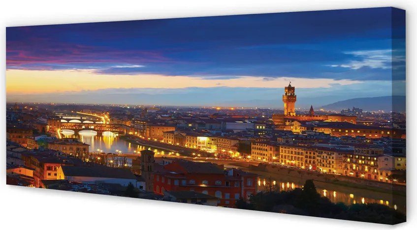 Duży obraz na płótnie Światła Nocnych Mostów