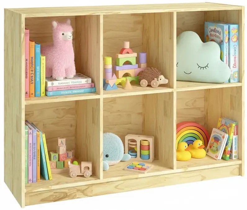 Drewniany regał na zabawki D8-T86
