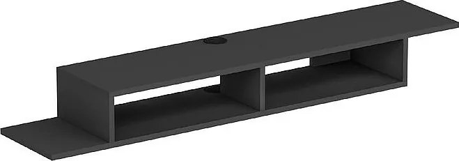 Półka ścienna pod telewizor ARTEMİS-antracyt szary,149x16x29