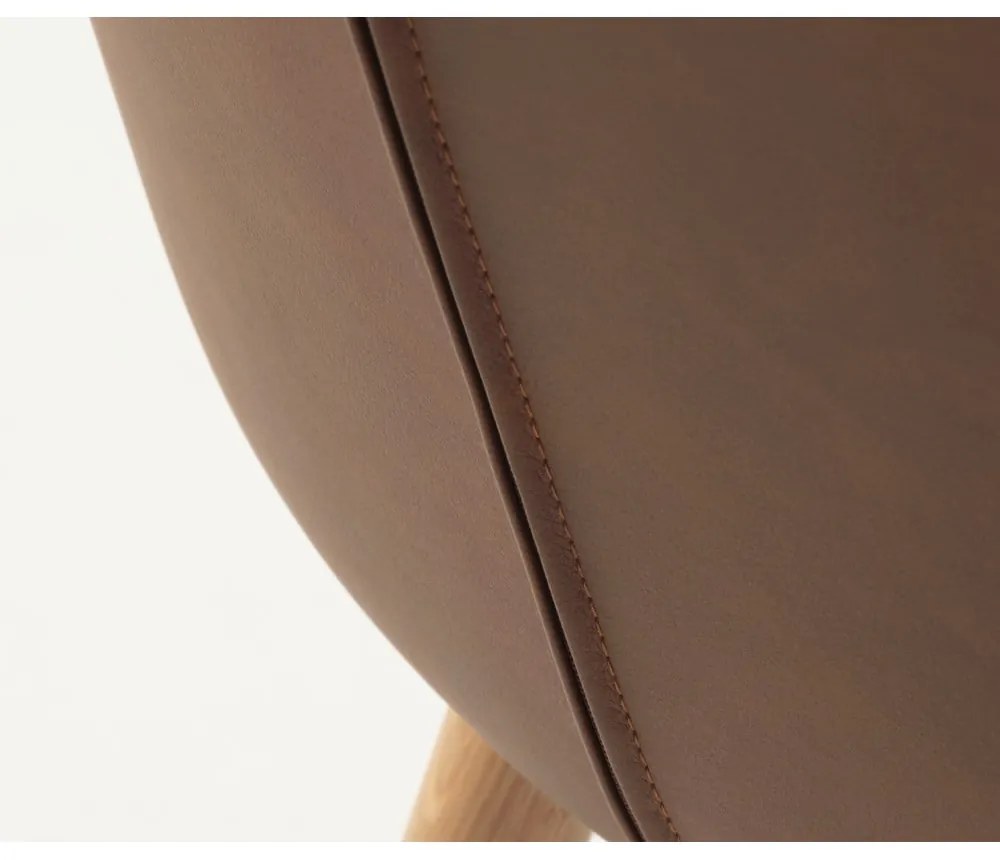 Brązowe metalowe krzesła zestaw 2 szt. Teslin – Unique Furniture