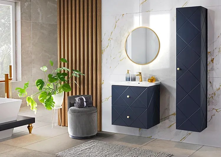 Prostokątna umywalka ceramiczna 60 cm K8-Z61