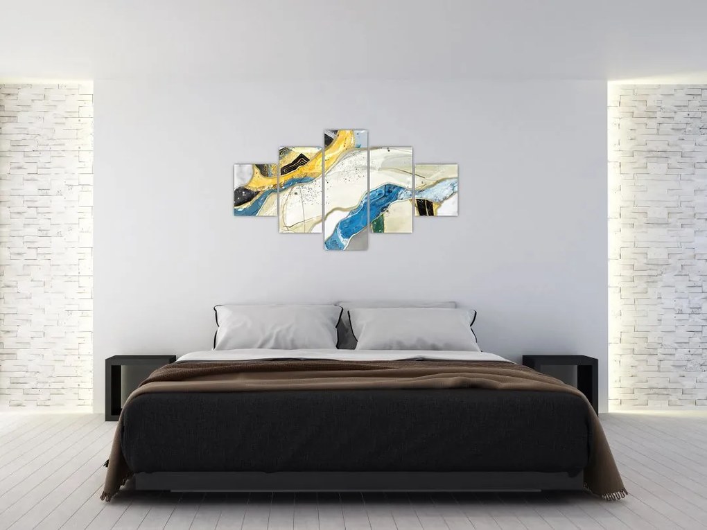 Obraz - Kolorowy marmur (125x70 cm)