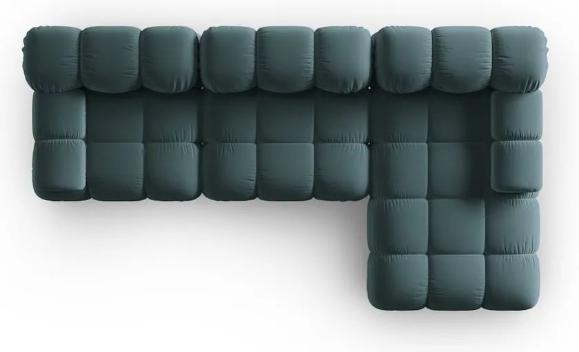Morska aksamitna sofa 285 cm Bellis – Micadoni Home