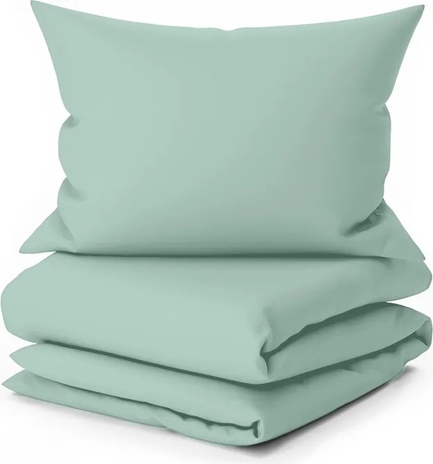 PrzytulneMieszkanie.pl PrzytulneMieszkanie.pl Bawełniana pościel LUX miętowa hotelowa kieszeń Rozmiar pościeli: 70 x 90 cm | 140 x 200 cm