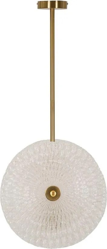 Lampa wisząca w kolorze złota ze szklanym kloszem Glass – Mauro Ferretti