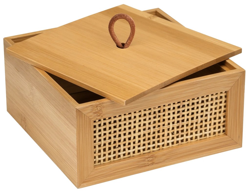 Pojemnik na kosmetyki ALLEGRE BAMBOO, 15 x 7 x 15 cm, WENKO