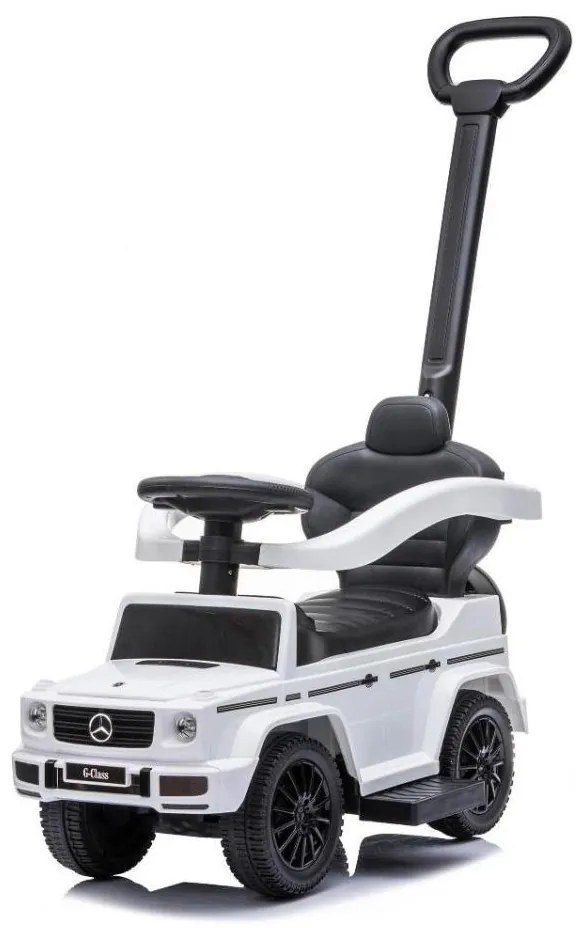 Rowerek do pchania Mercedes G350d 3w1 2xAA biały/czarny