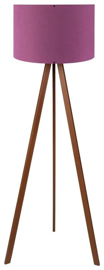 Lampa stojąca AYD 1xE27/40W/230V fioletowa/brązowa