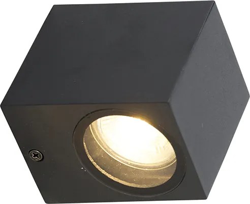 Zestaw 3 inteligentnych lamp ściennych czarnych IP44 z Zigbee GU10 - Baleno