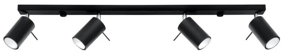 Czarna lampa wisząca Sollux Etna 4L