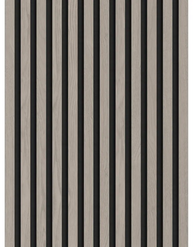 Mexen Lam-F lamele ścienne akustyczne 275 x 30 cm, filc 8 mm, fornir techniczny, Dąb Popielaty - S105-275307-3015-005