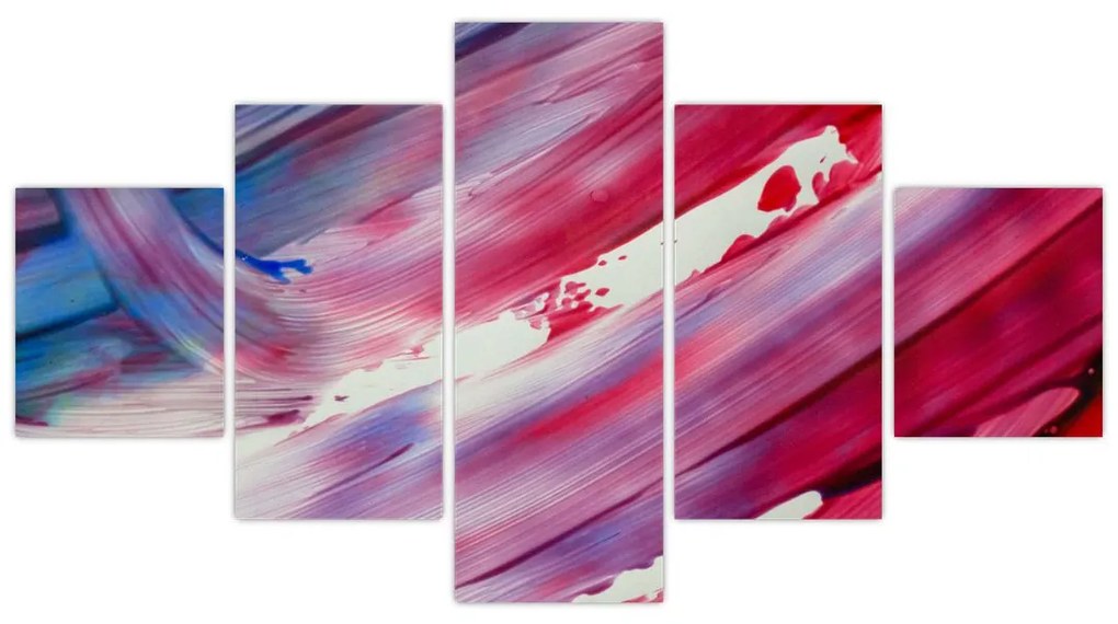 Obraz - różowo - niebieskie kolory (125x70 cm)