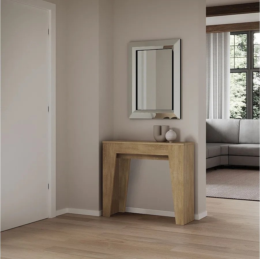 Konsola rozkładana 90x25/181 cm Narrow Dąb naturalny