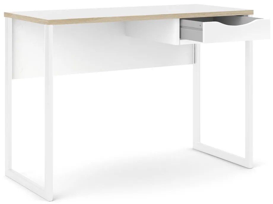 Białe biurko Tvilum Function Plus, 110 x 48 cm