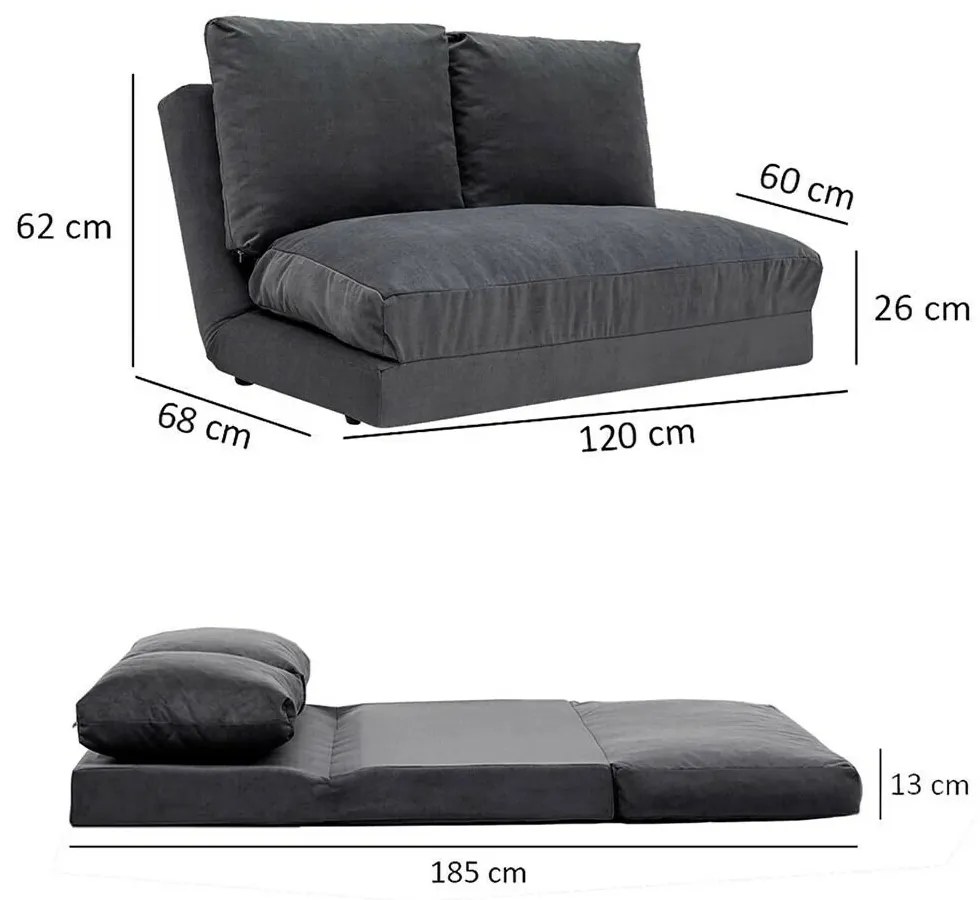 Sofa rozkładana Taida Grey