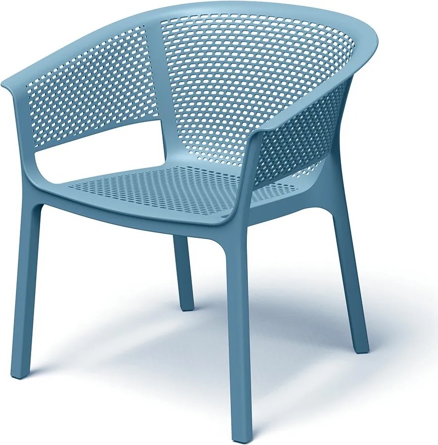 Kubełkowe krzesło ogrodowe Nexo z tworzywa sztucznego