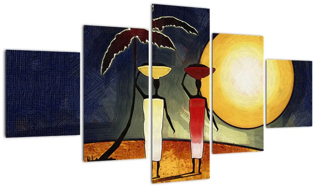 Obraz starożytnego obrazu (125x70 cm)