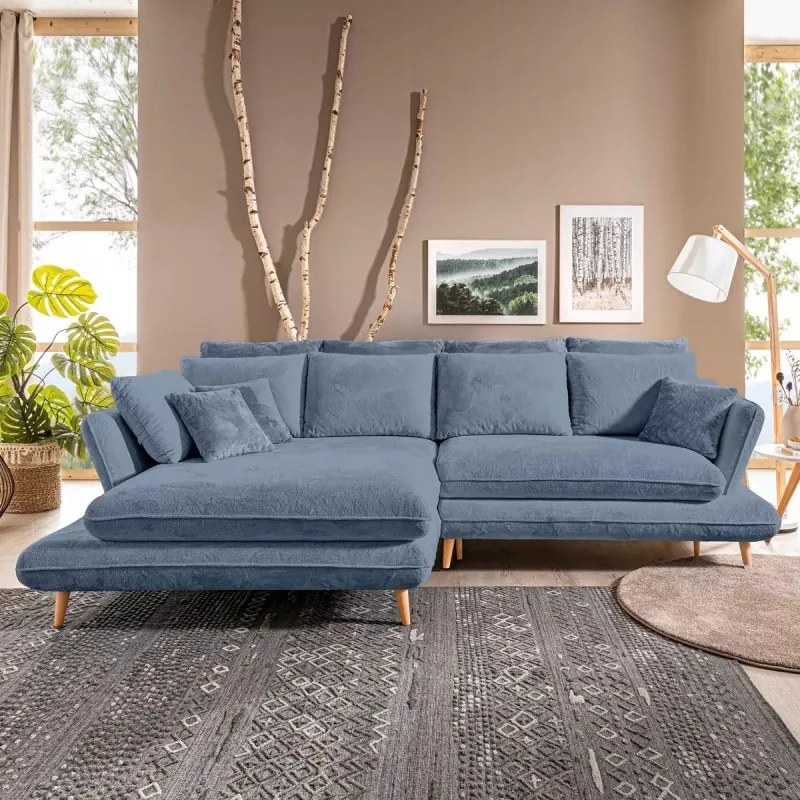 Narożnik MONTE z funkcją spania pojemnikiem i poduszkami