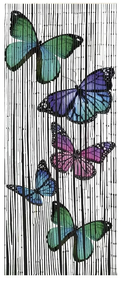 Bambusowa zasłona do drzwi 200x90 cm Butterflies – Maximex