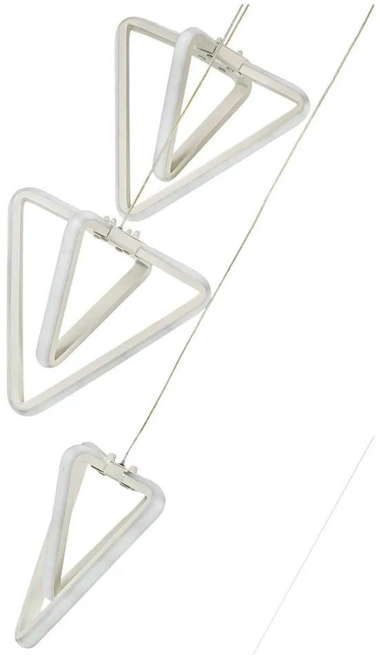 Biała metalowa lampa wisząca LED ø 20 cm Baris – Squid Lighting