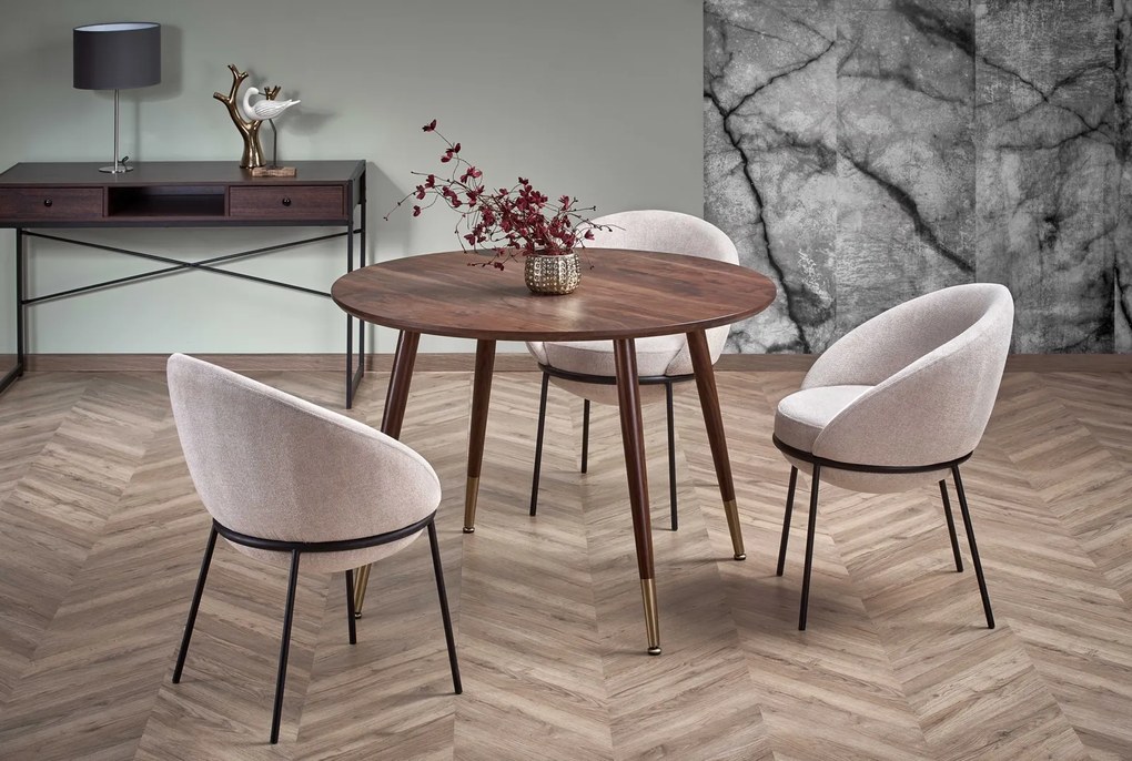 Nierozkładany okrągły stół do jadalni Domenico