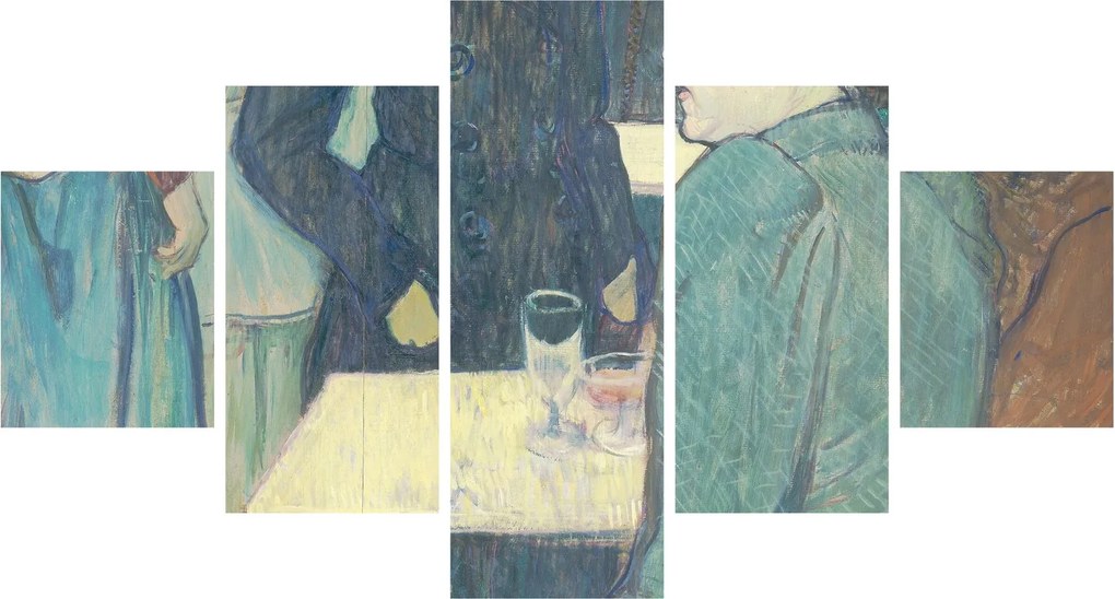 Obraz - Henri de Toulouse-Lautrec, A Corner of the Moulin de la Galette, reprodukcje (125x70 cm)