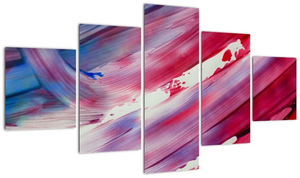 Obraz - różowo - niebieskie kolory (125x70 cm)
