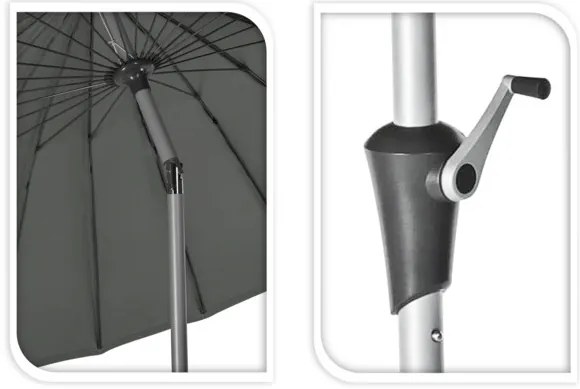 Duży parasol ogrodowy, Ø 280 cm