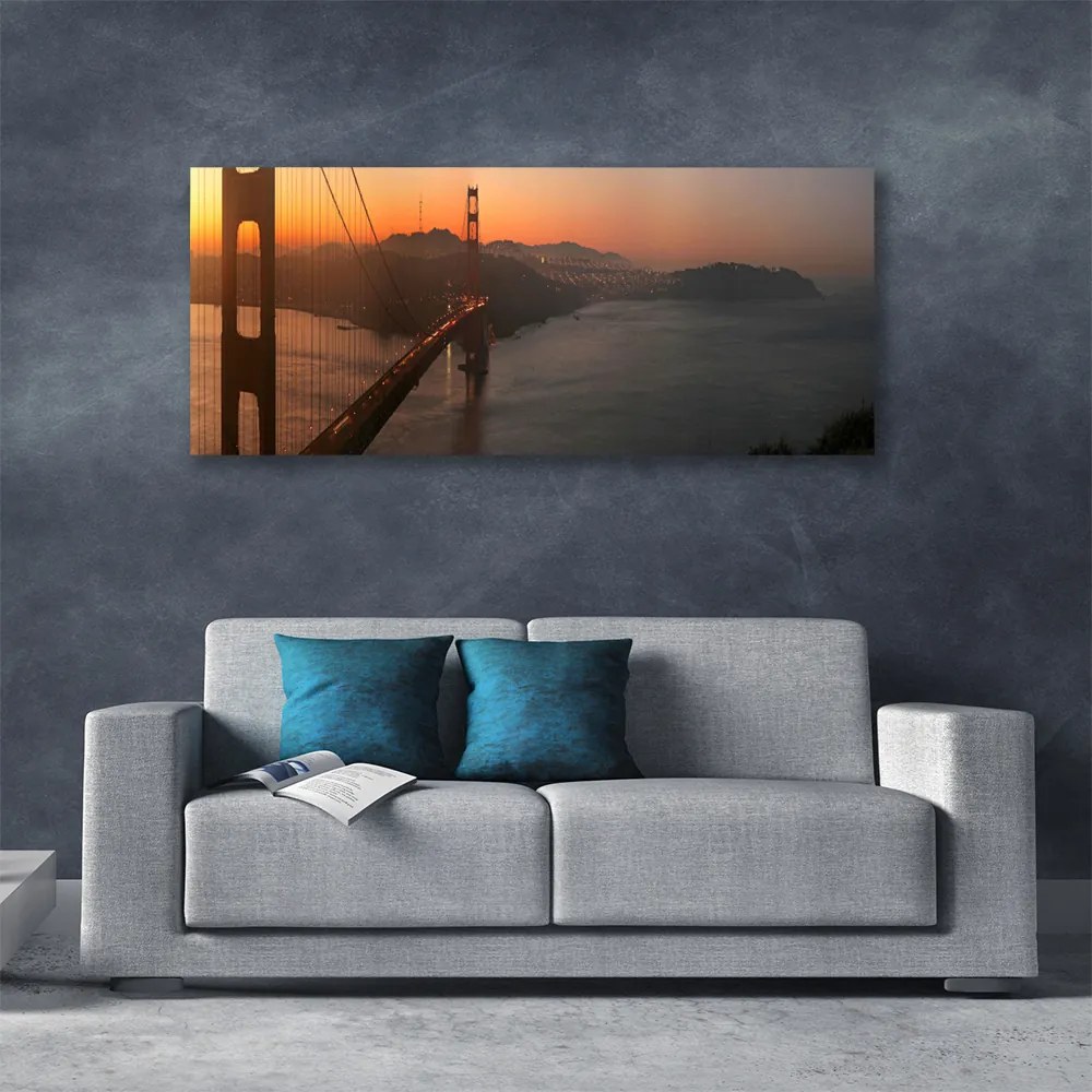 Duży obraz na płótnie Monumentalna Konstrukcja Mostu